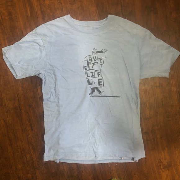 Quiet Life Tee size Large baby blue - Picture 1 of 2